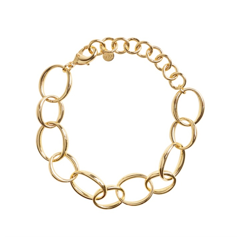 Bayou With Love Oval Chain Bracelet - New